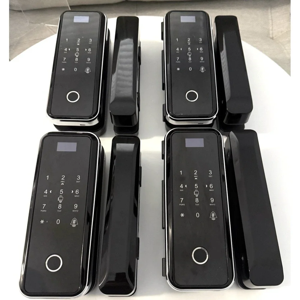 Glass Door Lock Intelligent Fingerprint, Password, Digital Card, Smart Door